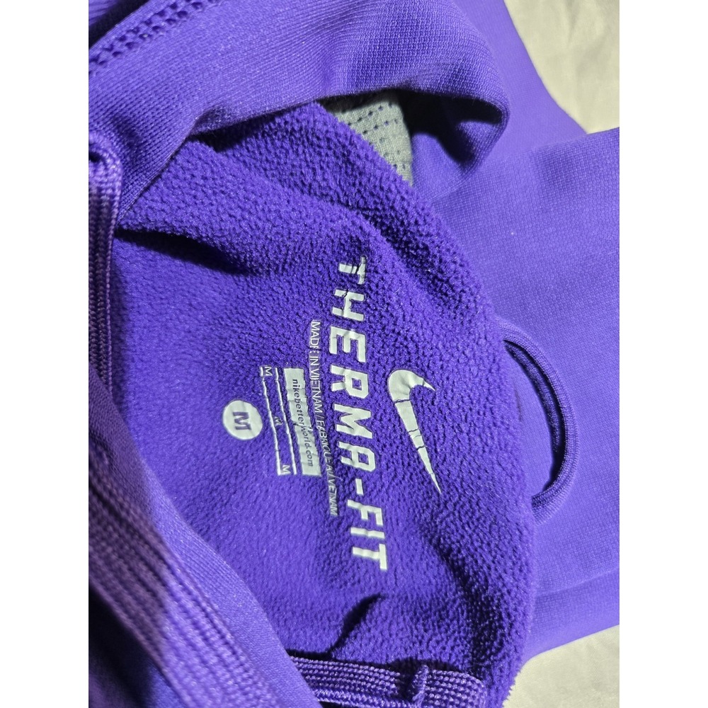 Nike Therma-FIT Purple and Gray Large Swoosh Pullover Hoodie Size Large Athletic - Picture 12 of 13